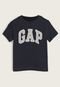 Camiseta Bebê GAP Logo Azul-Marinho - Marca GAP