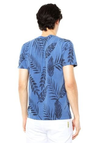 Camiseta Lemon Grove Folhagem Azul