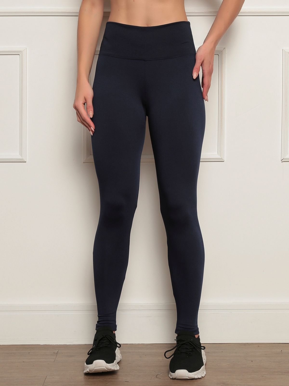 Calça Legging Feminina Azul Marinho Cintura Alta Confortável Tecido Grosso Alta Durabilidade - Marca CKF Wear