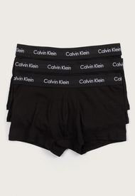 Pack 3 Boxers Calvin Klein Trunk Cortos Negro