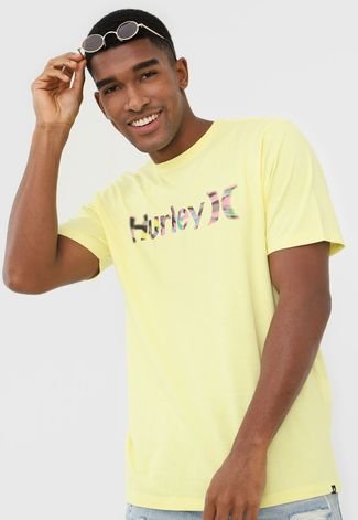 Camiseta Hurley Rainbow Amarela