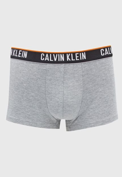Cueca Calvin Klein Underwear Boxer Lettering Cinza - Marca Calvin Klein Underwear