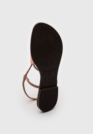 Sandália Dafiti Shoes Amarração Strass Nude - Compre Agora