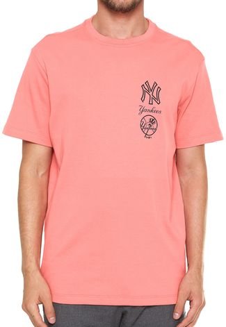 Camiseta New Era New York Yankees Rosa