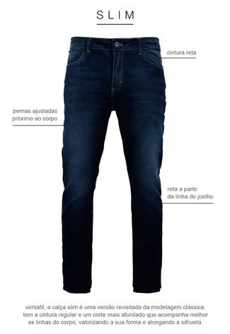 Calça Jeans DAFITI I.D. Azul