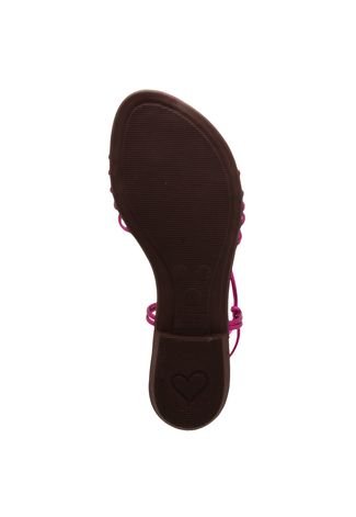 Rasteirinha Rasteira DAFITI SHOES Metalizada Rosa - Compre Agora