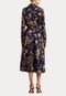 Vestido Lauren Ralph Lauren Midi Floral Azul-Marinho - Marca Lauren Ralph Lauren