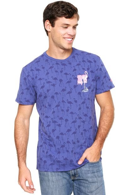 Camiseta Reserva Linha MTV TV Flamingo Azul - Marca Reserva