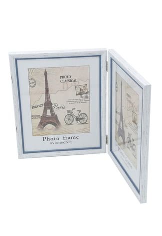 Porta-Retrato Prestige Plástico Paris 15x20cm Branco