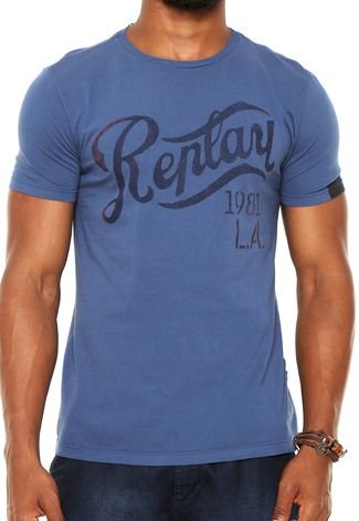 Camiseta Replay 1981 Azul