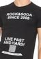 Camiseta Rock&Soda Estampada Preta - Marca Rock&Soda