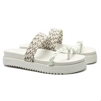 Sandália DAFITI SHOES Tiras Branca - Compre Agora