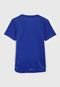 Camiseta adidas Performance Infantil Big Logo Azul - Marca adidas Performance