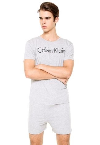 Pijama Calvin Klein Underwear Comfort Cinza