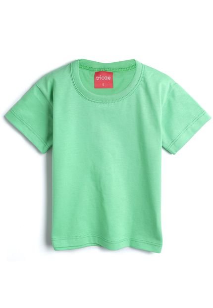 Camiseta Tricae Menino Liso Verde - Marca Tricae