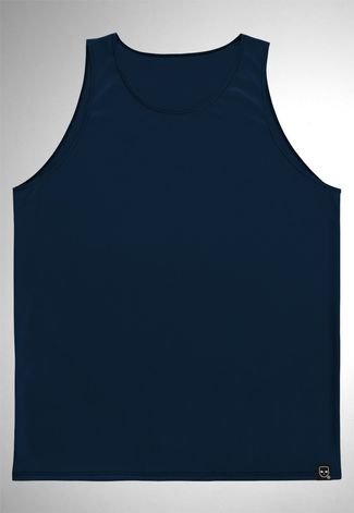 Regata Dry Fit Vista Rock Liso Azul Marinho