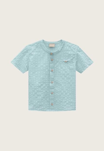 Camisa Infantil Milon Bolso Azul - Marca Milon