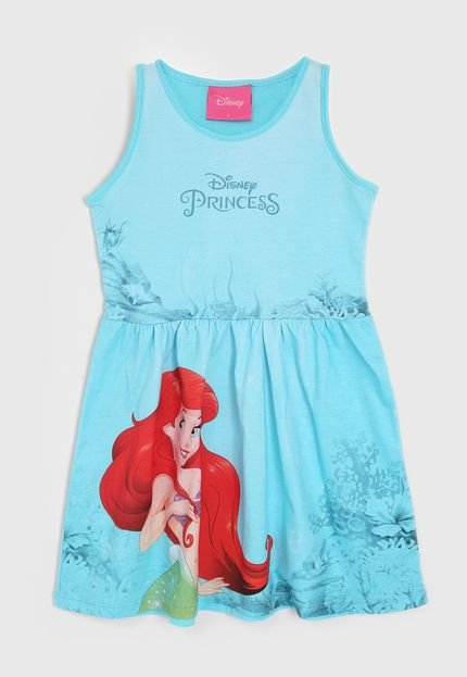 Vestido Kamylus Infantil Disney Pequena Sereia Azul - Marca Kamylus