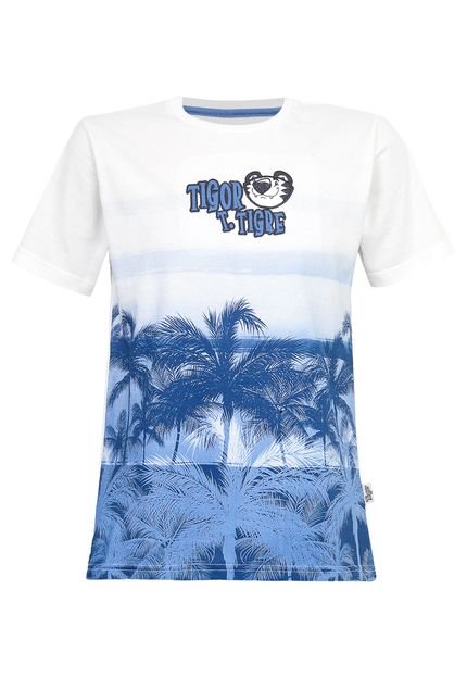 Camiseta Tigor T. Tigre Coqueiros Off-White - Marca Tigor T. Tigre