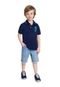 Camisa Polo Infantil Menino Milon Azul - Marca Milon