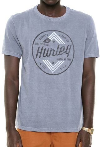 Camiseta Hurley Scriptor Cinza