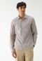 Camisa John John Reta Texturizada Bege - Marca John John