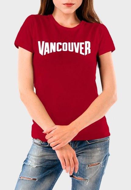 Camiseta Feminina Vinho Vancouver Algodão Premium Benellys - Marca Benellys