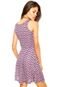 Vestido Curto Luli Mulher Estampado Roxo - Marca Luli Mulher