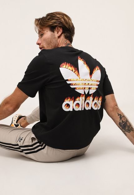 Camiseta adidas Originals Fire Preta - Marca adidas Originals
