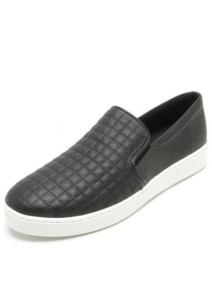 Slip On Couro Bottero Texturizado Preto - Marca Bottero