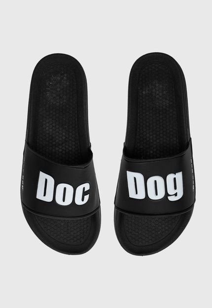 Chinelo Doc Dog Lettering Preto - Marca Doc Dog