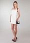 Vestido Canal Simple Elegant Off-White - Marca Canal