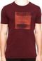 Camiseta Calvin Klein Jeans Quadrado Logo Vinho - Marca Calvin Klein Jeans