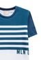 Camiseta Infantil Menina Milon Azul - Marca Milon