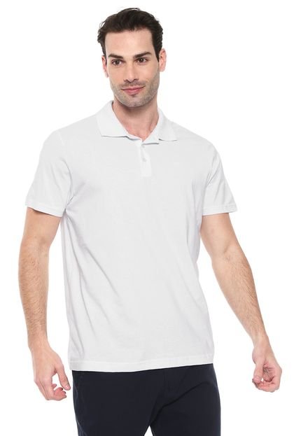 Camisa Polo Colombo Reta Logo Branca - Marca Colombo
