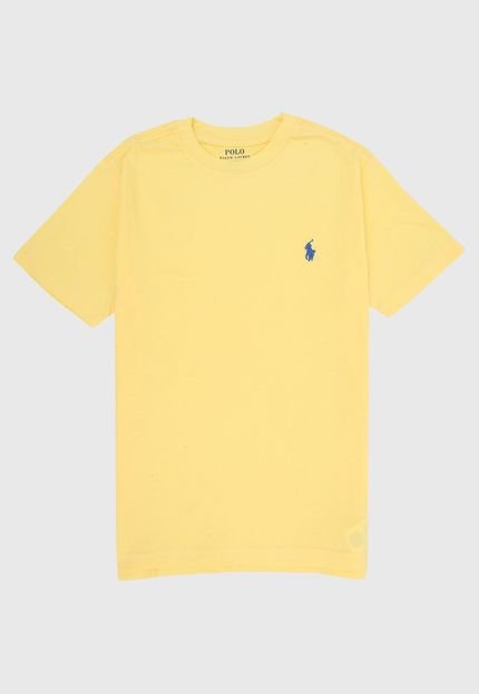 Camiseta Polo Ralph Lauren Infantil Logo Amarela - Marca Polo Ralph Lauren