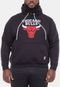Moletom NBA Plus Size Com Feltro Logo Chicago Bulls Preto - Marca NBA