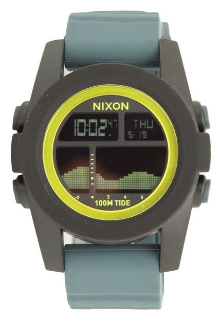 Relógio Nixon 99007.A282 Unit Tide Preto/Cinza - Marca Nixon