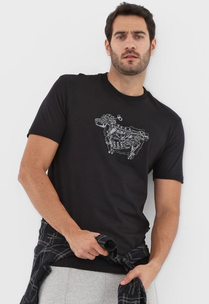 Camiseta ...Lost Sheep Machine Preta - Marca ...Lost