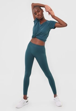 Nike Yoga 7/8 seamless leggings in green