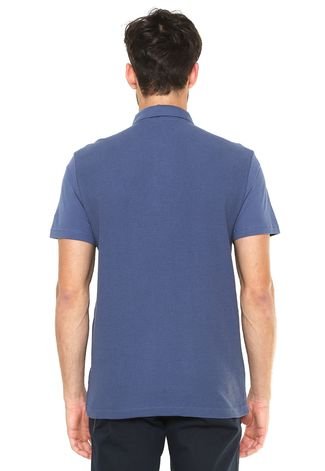 Camisa Polo Mr Kitsch Textura Azul