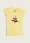 Camiseta Infantil Levis Cherry Disco Amarela - Marca Levis