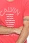 Camiseta Calvin Klein Jeans Lettering Vermelha - Marca Calvin Klein Jeans