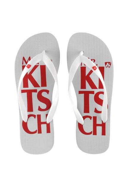 Chinelo Mr Kitsch MKD07 Branco - Marca MR. KITSCH