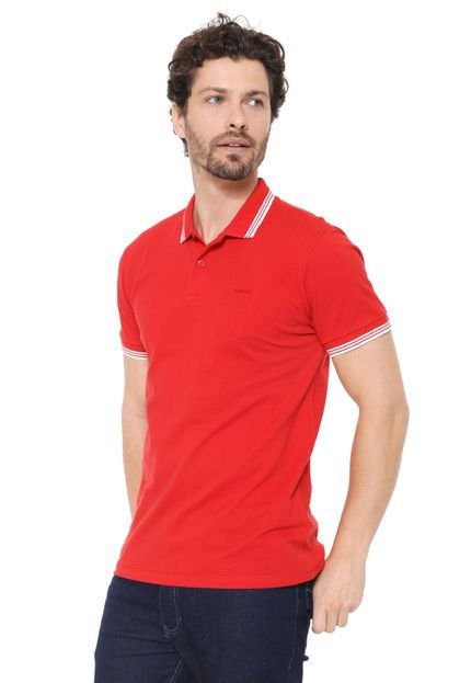 Camisa Polo Colcci Reta Listra Vermelha - Marca Colcci