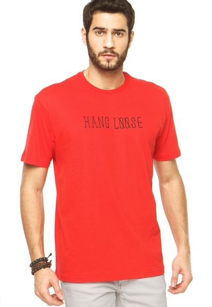 Camiseta Hang Loose Roots Vermelha - Marca Hang Loose