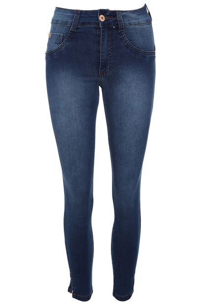 Calça Jeans Biotipo Skinny Recorte Azul - Marca Biotipo