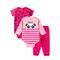 Kit Body Bebê Feminino Pink Panda - Marca Tiktak Kids