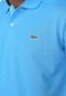 Camisa Polo Lacoste Reta Logo Azul - Marca Lacoste