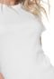 Camiseta Liz Easywear Canelada Off-white - Marca Liz Easywear